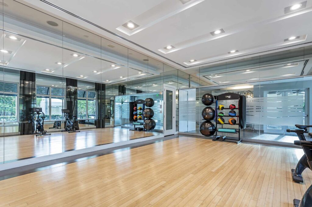 Fitness center with yoga and functional training room