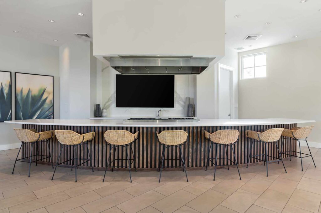Clubhouse demonstration kitchen