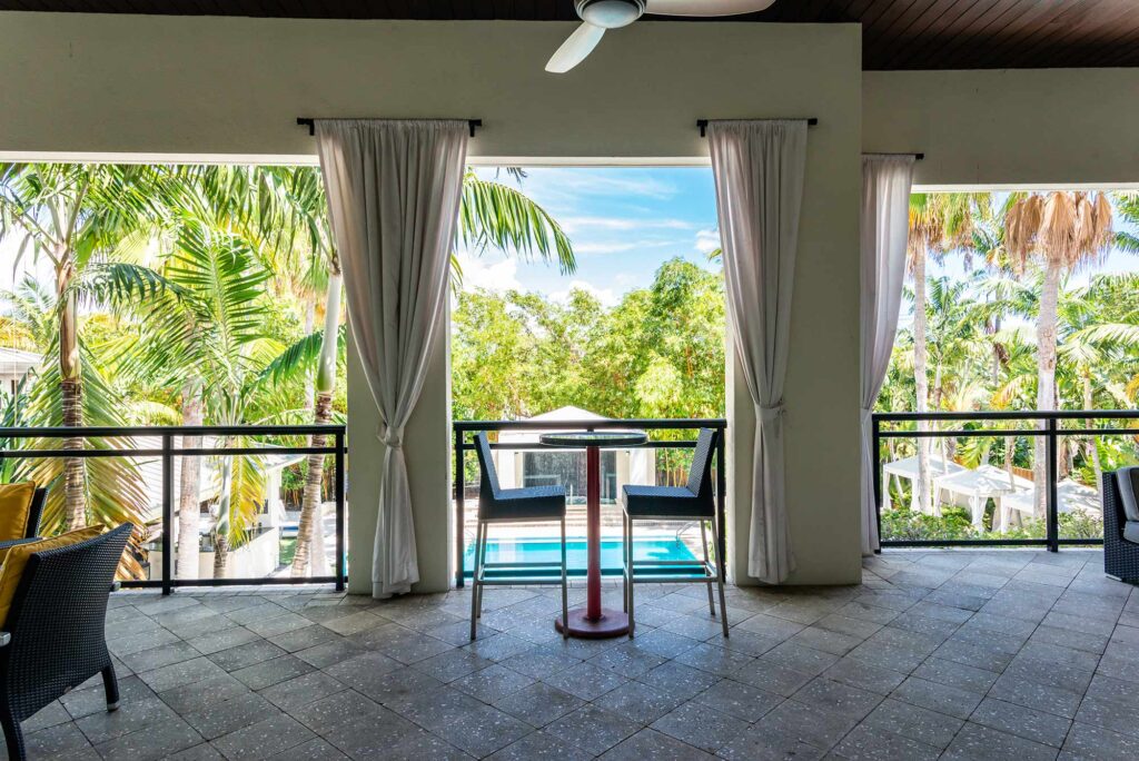 Clubhouse balcony overlooking the pool
