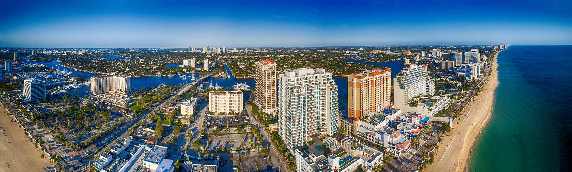 Aerial view of Fort Lauderdale Florida